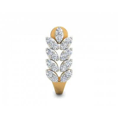 Hayley Diamond Hoop earrings in Gold